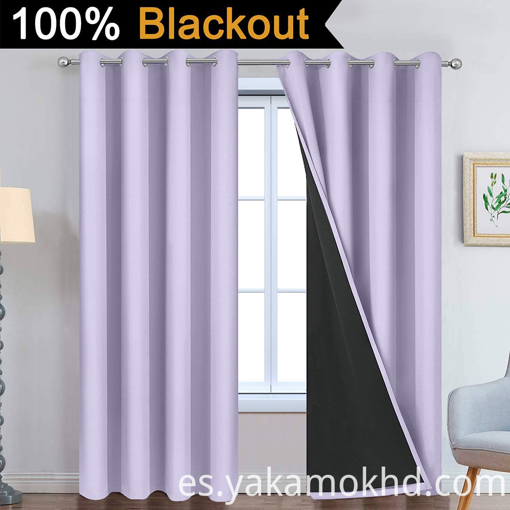 84 cortinas opacas lila 84 Lilac Blackout Curtains